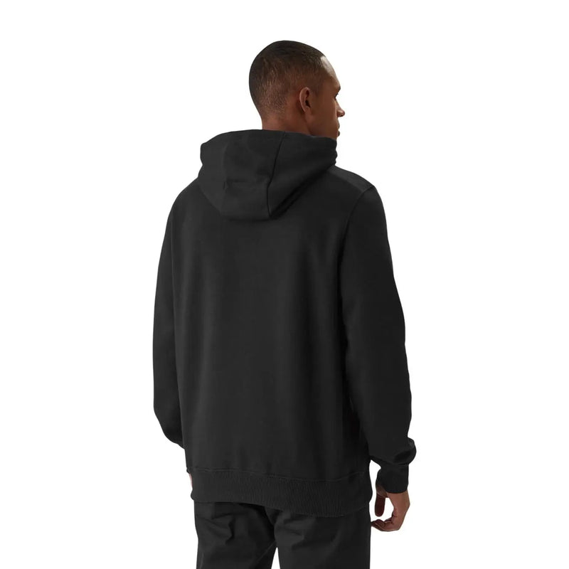 Tommy Hilfiger Schwarzes Herren-Sweatshirt aus Baumwollmischgewebe mit Kapuze, lockerer Passform und gerippten Bündchen