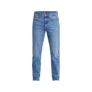 Hellblaue Slim-Fit-Herrenjeans aus Bio-Baumwolle mit klassischem Fünf-Taschen-Design und Tommy Hilfiger Logo am Bund