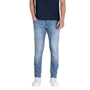 Tommy Hilfiger men light blue slim fit jeans made of organic cotton stretch with subtle fading