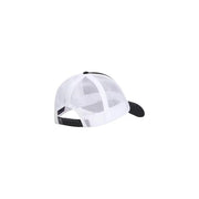 Tommy Hilfiger Schwarze Trucker-Cap für Herren mit weißem Frontpanel aus Bio-Baumwolle und Mesh-Rückseite mit verstellbarem Riemen