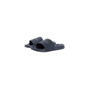 Dunkelblaue Tommy Hilfiger Herren-Sandalen mit minimalistischem Design und dezentem weißen Logo aus Polyurethan