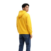 Tommy Hilfiger Gelber Herren-Hoodie aus weicher Bio-Baumwolle mit glattem Stoff und klassischem Design