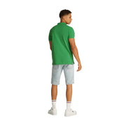 Tommy Hilfiger Grünes Herren-Sommerpoloshirt mit kurzen Ärmeln, klassischem Kragen und sauber verarbeiteten Nähten