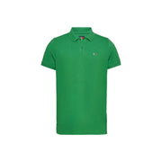 Tommy Hilfiger Grünes Herren-Sommerpoloshirt mit klassischem Kragen und kurzen Ärmeln aus atmungsaktivem Material