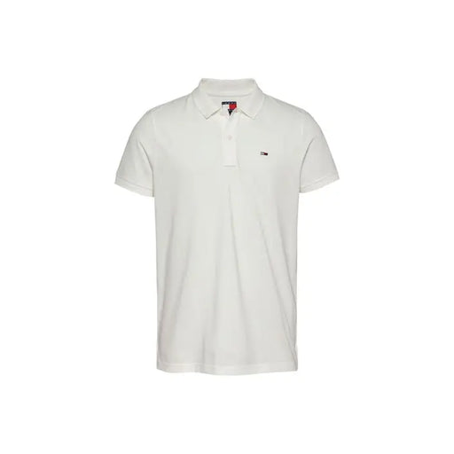 White short-sleeved polo shirt from Tommy Hilfiger Men’s Summer Green Underwear collection