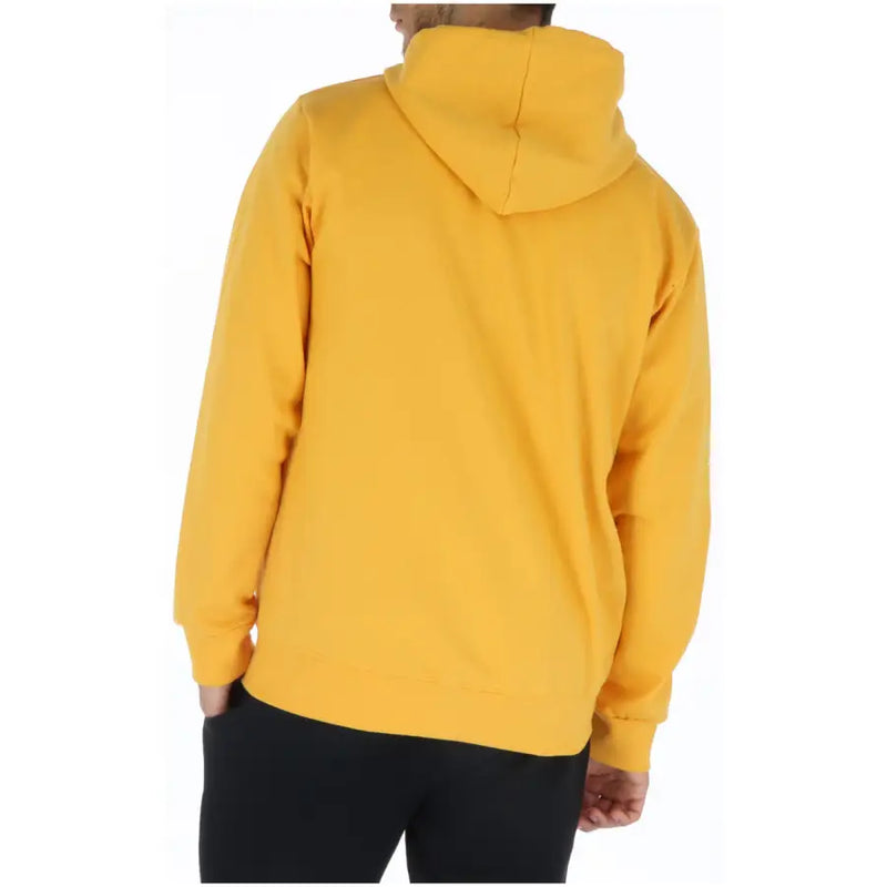 A vibrant yellow hooded sweatshirt with soft fleece texture from U.S. Golf Club men’s sweatshirts for comfort and style