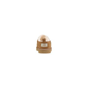 Ugg men slip on shoes beige suede with plush white interior designed for spring summer comfort