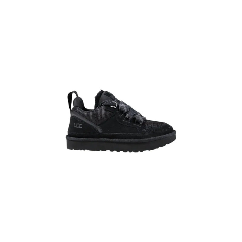 Ugg women black sneaker with mesh and suede upper padded collar and chunky rubber sole for sport use