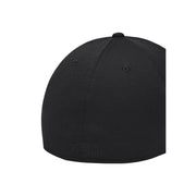 Under Armour Schwarze Herrenkappe mit strukturiertem Sechs-Panel-Design und dezenten Ziernähten, Vorderansicht