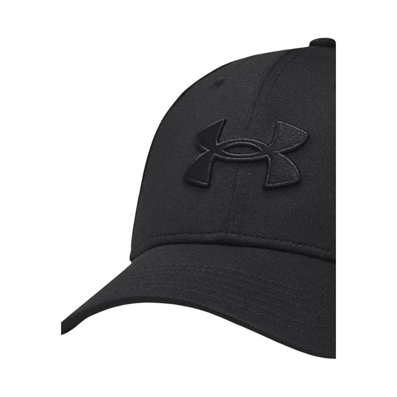 Under Armour Schwarze Herrenkappe mit gesticktem Logo, Vorderansicht
