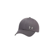 Under Armour Herrenkappe in Grau mit dezent strukturiertem Stoff und kleinem silbernen Logo, Vorderansicht