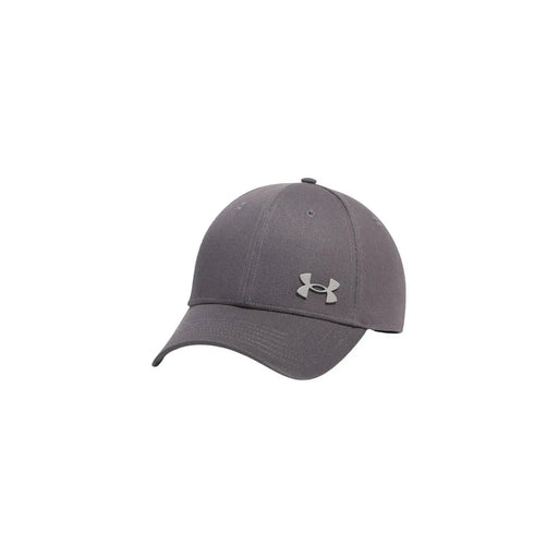 Under Armour Herrenkappe in Grau mit dezent strukturiertem Stoff und kleinem silbernen Logo, Vorderansicht