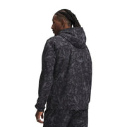 Under Armour Schwarze Herren-Kapuzenjacke aus Polyester mit schwarz-grau marmoriertem Muster für sportliche Aktivitäten