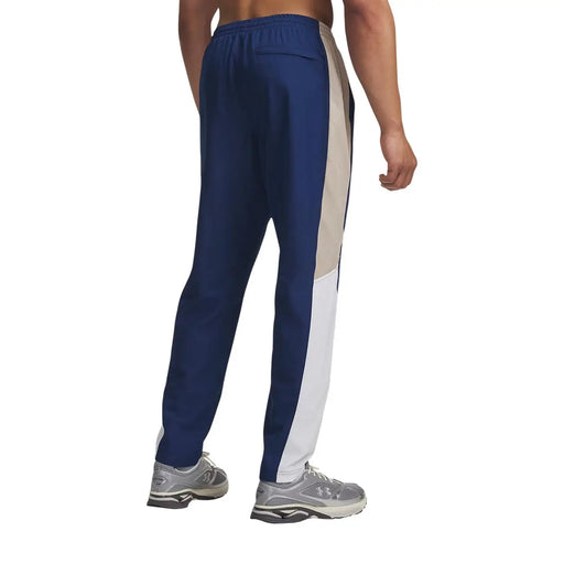 Under Armour Herren-Polyesterhose in Marineblau und Beige mit seitlichen Einsätzen für sportliche Aktivitäten