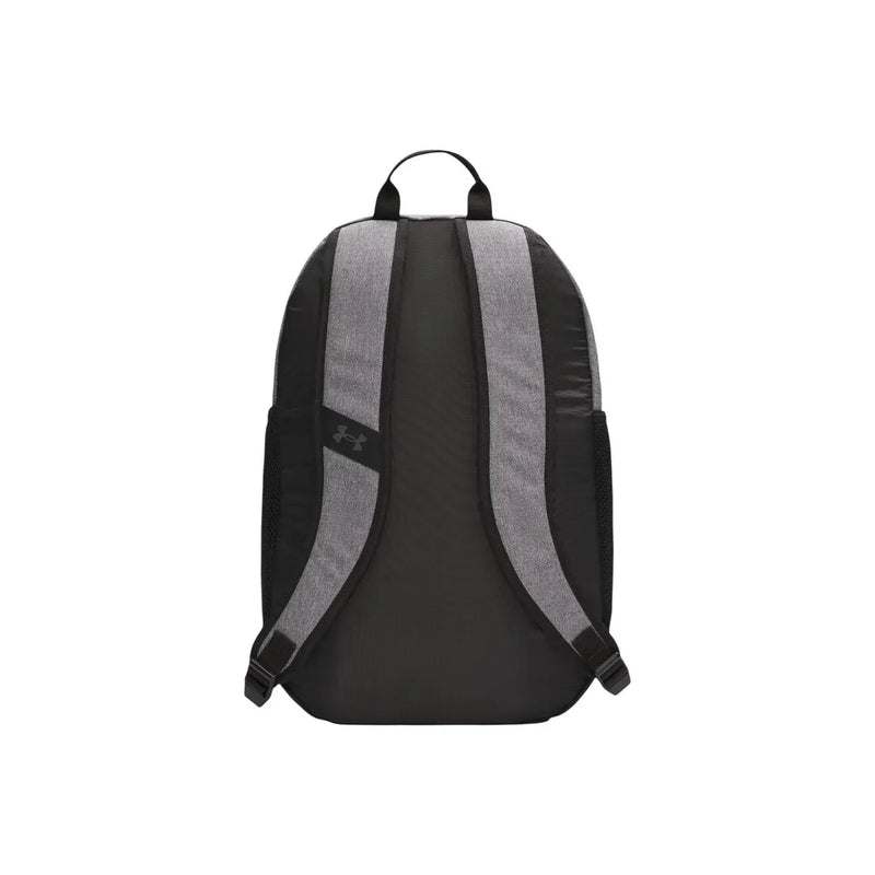 Under Armour Grauer Herrenrucksack Hustle Sport 6.0 mit strukturierten, schwarz-grauen Tragegurten und 26 Litern Fassungsvermögen