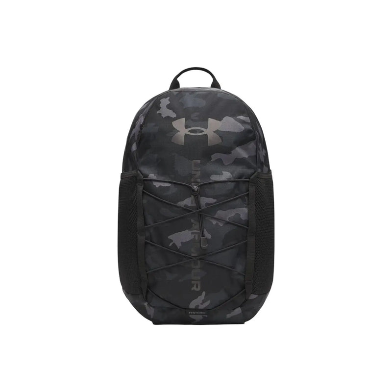 Under armour Men Hustle Sport 6.0 Rucksack, grau, 26 l, mit schwarz-grauem Camouflage-Muster und elegantem, modernem Design