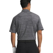 Under armour Herren-Poloshirt, grau, Kurzarm, Polyester, Rückseite mit dezenter Struktur und Logo am Kragen