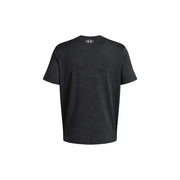 Under Armour Männer t-shirt Schwarz mit weißem Logo am Halsausschnitt, aus atmungsaktivem Funktionsmaterial