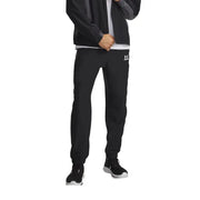 Under armour Herrenhose im Jogginghosen-Stil, schwarz, mit dezentem weißen Logo am linken Oberschenkel, für sportliche Aktivitäten