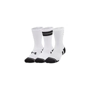 Under armour Weiße Herren-Sportsocken mit schwarzen Akzenten und Logodetails für den Sport