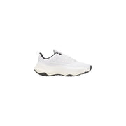 Under armour Weiße Herren-Sneaker aus Textil mit schwarzen Akzenten und klobiger Gummisohle für sportliche Aktivitäten