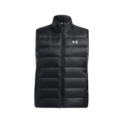 Under armour Steppweste Legend für Herren in Schwarz mit Steppdesign und hohem Kragen, Vorderansicht
