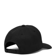Schwarze Vans-Baseballkappe für Herren aus Baumwolle mit flachem Schirm und verstellbarem Riemen, geeignet als Accessoire für Frühling und Sommer.