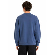 Vans Herren-Sweatshirt aus blauer Baumwolle mit lockerem Schnitt, Rundhalsausschnitt und weichen Rippbündchen in gedecktem Blau