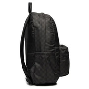 Schwarzer Vans Old Skool Rucksack mit dezentem Karomuster aus strapazierfähigem Polyester, 32 x 42 x 12 cm
