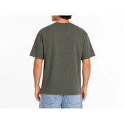 Vans Herren-Baumwoll-T-Shirt, grün, kurzärmelig, olivgrün, Rundhalsausschnitt, Freizeitkleidung