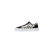 Vans Herren-Sneaker aus Leder, schwarze Schnalle, Frühjahr/Sommer-Edition, mit schwarz-weiß kariertem Canvas-Obermaterial und Gummisohle