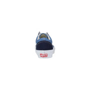 Vans Herren-Sneaker, blau, aus Wildleder, Schnürsenkel, Old-Skool-Stil mit marineblauen Akzenten und weißer Gummisohle, für Frühling und Sommer