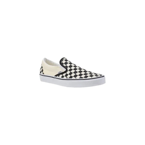Vans Herren-Sneaker, weiß, Stoff, klassische Schuhe, VN000EYEBWW1, schwarz-weiß kariert, Canvas-Slipper mit Gummisohle