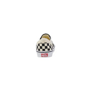 Vans Herren-Sneaker, weiße Stoffschuhe, klassische Slip-Ons mit schwarz-weiß kariertem Canvas-Obermaterial