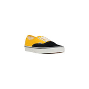 Gelbe und schwarze Vans Herren-Sneaker mit weißen Baumwollschnürsenkeln und klassischem Canvas-Obermaterial aus der Frühjahr/Sommer-Kollektion