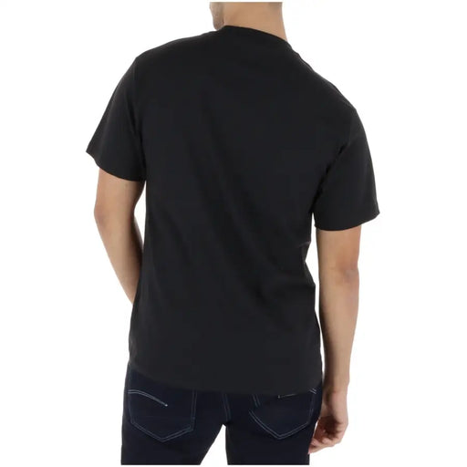 Vans Herren, schwarz, Kurzarm t-shirt mit Rundhalsausschnitt, aus 100 Prozent Baumwolle, geeignet für Freizeitkleidung