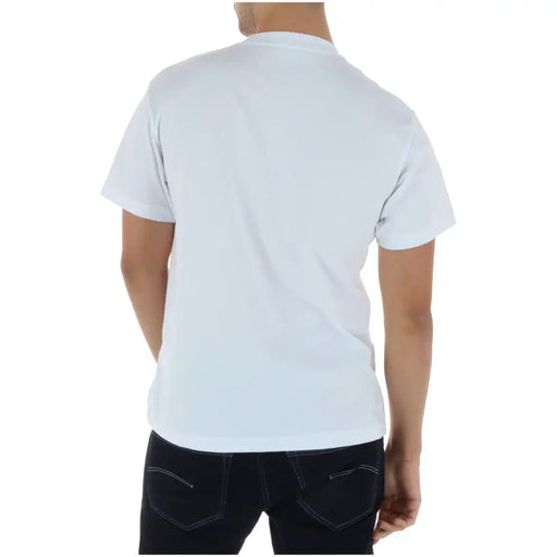 Weißes Herren-T-Shirt von Vans aus 100 % Baumwolle mit Rundhalsausschnitt – komfortabel und stylisch.