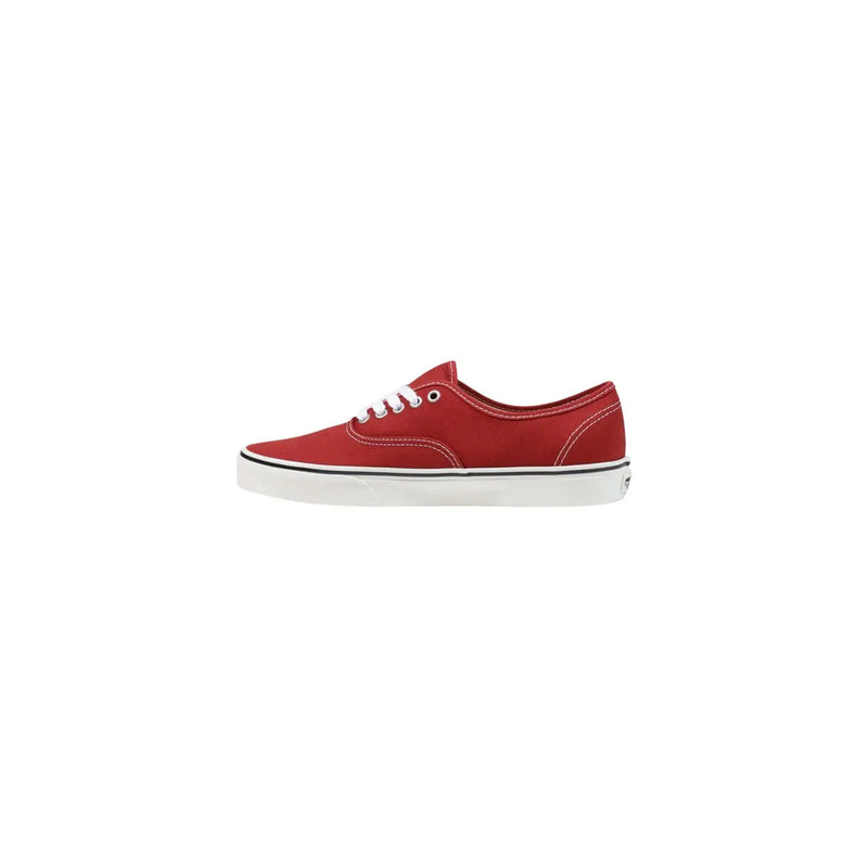 Vans Herren-Sneaker aus Textil in Rot mit niedrigem Schafttop Canvas-Design, weiße Schnürsenkel und klassische Gummisohle