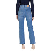 Vero Moda Blaue Damen-Jeans aus Denim mit klassischem geradem Bein und dezenter Waschung aus strapazierfähigem Material