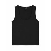 Vero moda Schwarzes ärmelloses Tanktop für Damen top mit eckigem Ausschnitt aus glattem Lyocell-Gewebe für angenehmen Tragekomfort