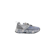 Voile Blanche women grey suede leather chunky sneaker with white accents and bold blanch logo on the sole
