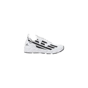 White and black athletic shoe from Black and Beige Geometric Athletic Shoe product