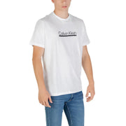 White Calvin Klein T Shirt displayed in the product image for stylish casual wear