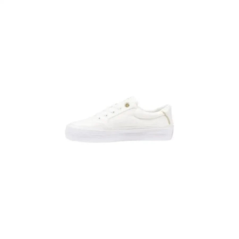 White canvas sneaker from Tommy Hilfiger Women’s Cotton Sneakers collection