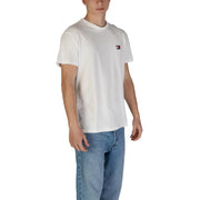 White crew neck t-shirt from Tommy Hilfiger made of organic cotton