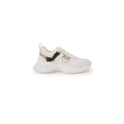 White and gold athletic sneaker with chunky sole from Pinko Women Spring Summer collection