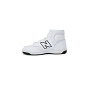 White high-top New Balance sneaker with black ’N’ logo from New Balance Women Sneakers