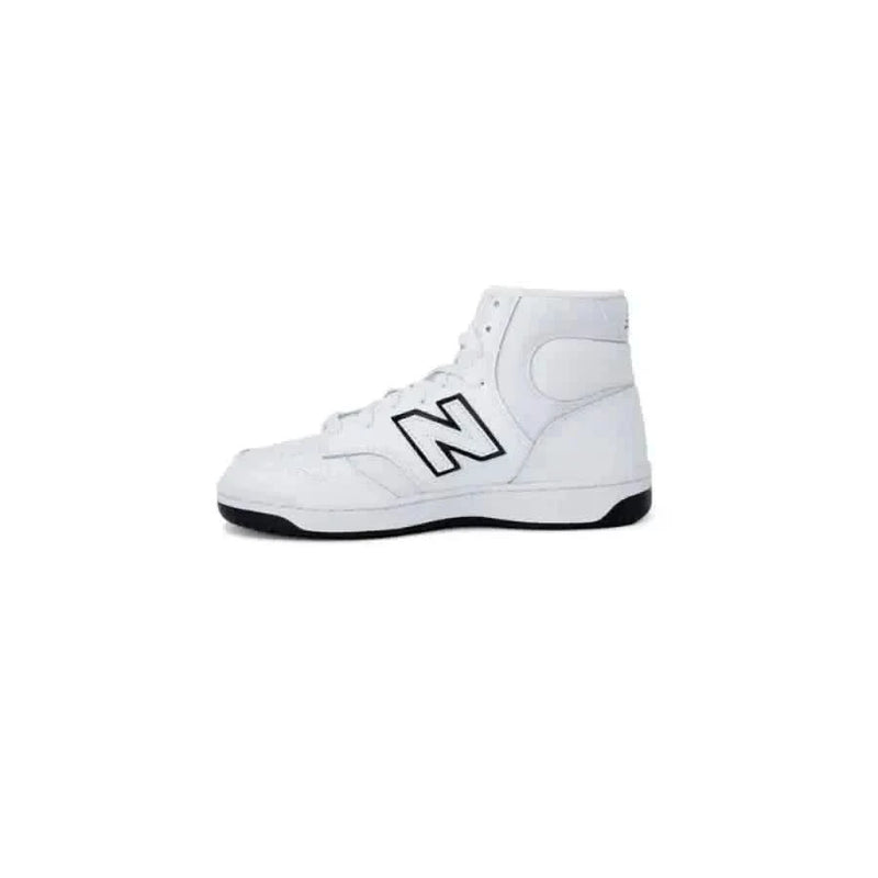 White high-top New Balance sneaker with black ’N’ logo from New Balance Women Sneakers