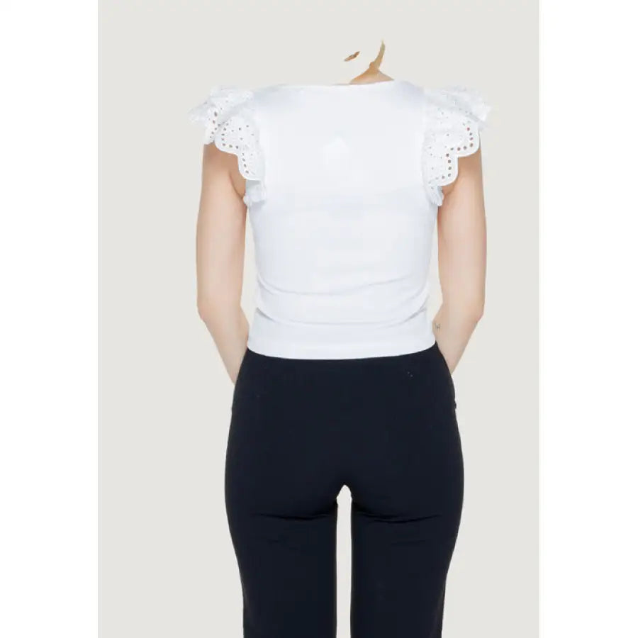 
                      
                        Urban style clothing - white lace detailed top by Guess for women
                      
                    