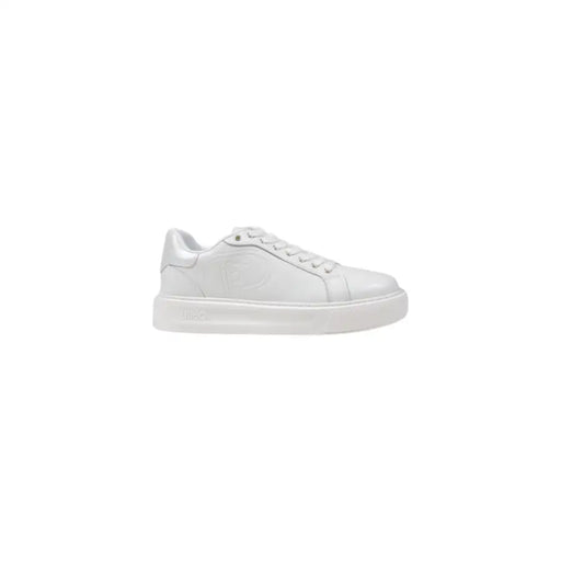White leather and polyurethane lace-up sneakers with thick soles for women Liu Jo